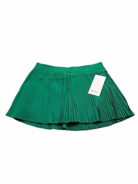 NWT Lululemon Varsity Pleated High-Rise Tennis Skirt 14” (Raceway Green) Size 12